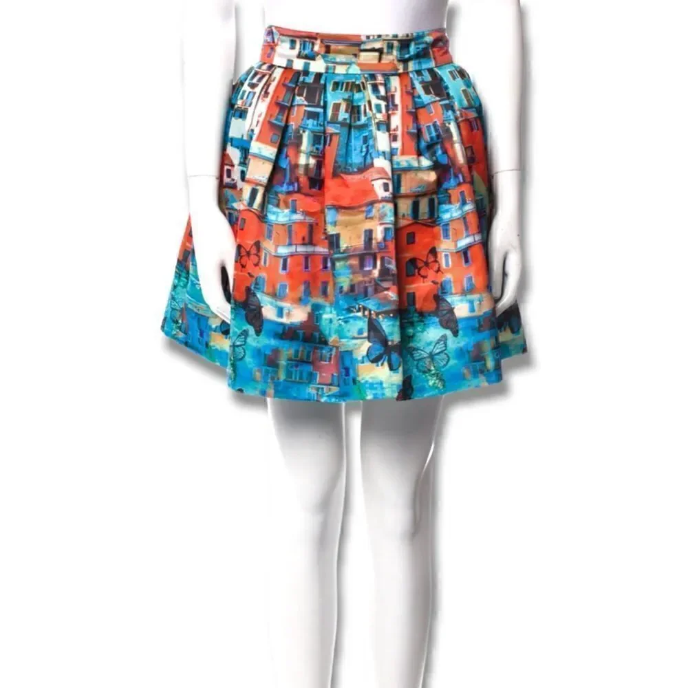 ALICE + OLIVIA Printed Mini Skirt | Size: XS |
